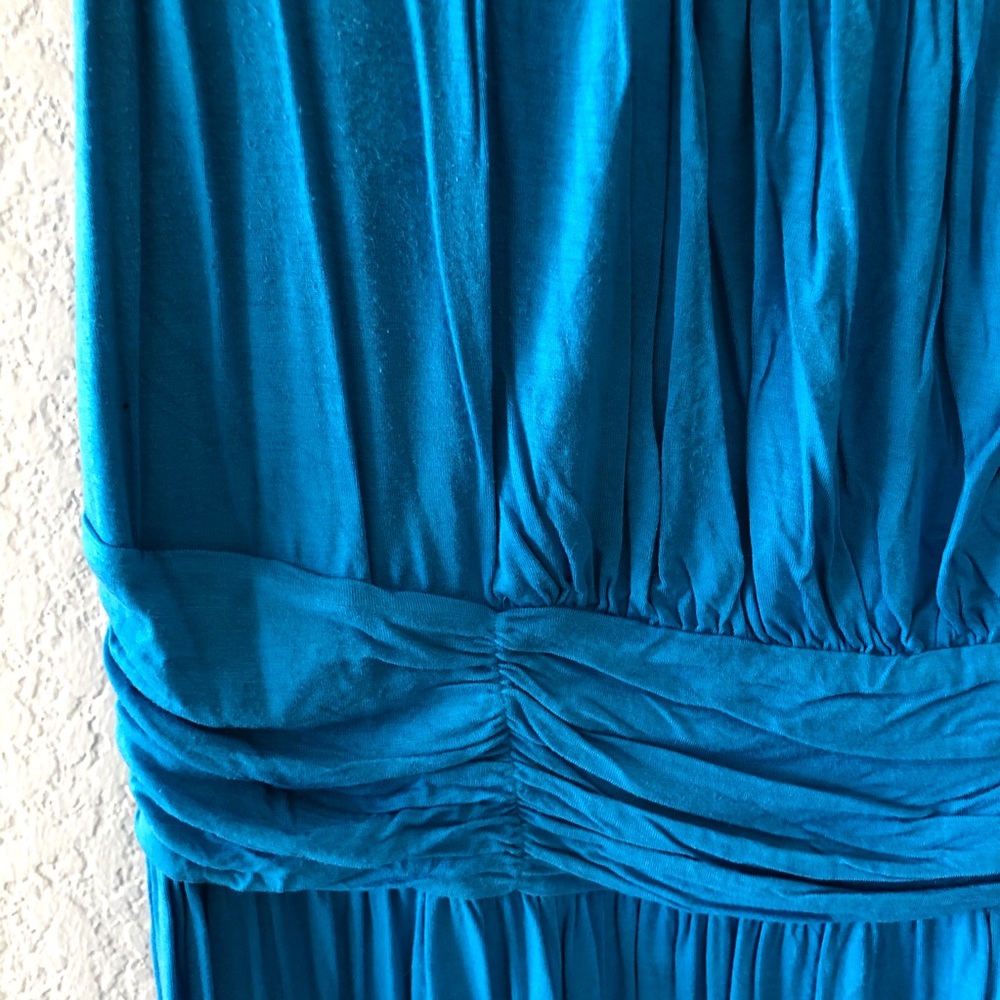 AGB Bright Sky Blue Scoop Neck Sleeveless Dress 2X - Picture 5 of 9